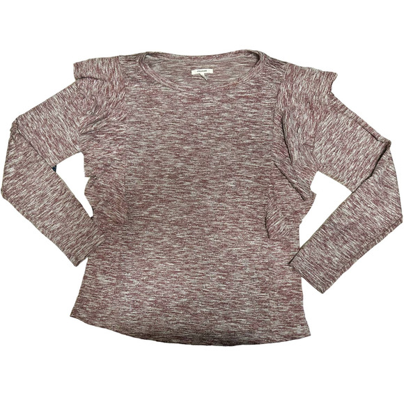 🛍️ Maurices Mauve Ruffle Long Sleeve Top Womens Size M - Picture 1 of 8